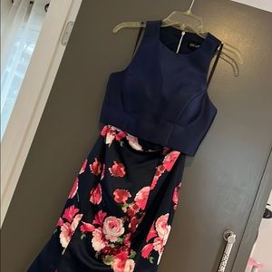 2 piece evening dress